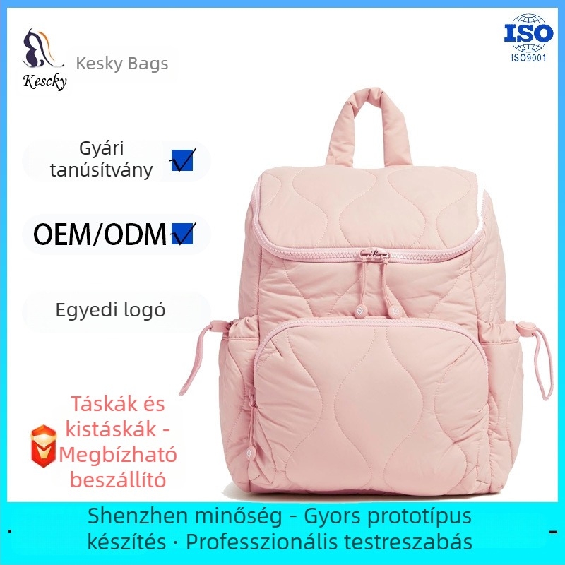 Laptop hátizsák, vízálló, Oxford anyagból, függőleges négyzet alakú forma, cipzáras nyitás, belső telefonzseb