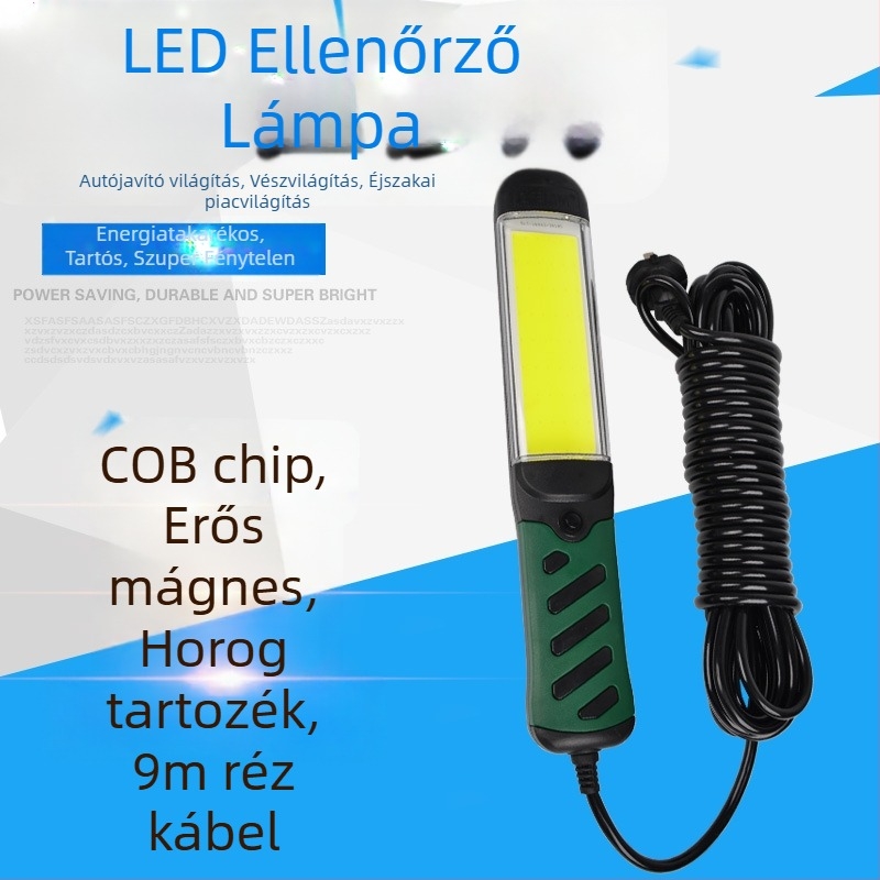 LED COB munkalámpa 35W, 220V, mágneses alap, modell QY-COB