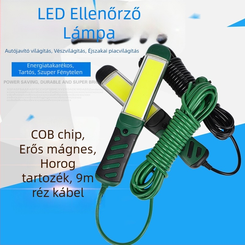 LED COB munkalámpa 35W, 220V, mágneses alap, modell QY-COB