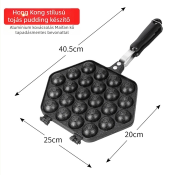 Sütemény- és gofri forma alumínium ötvözetből, tapadásmentes bevonattal, He Yide márka