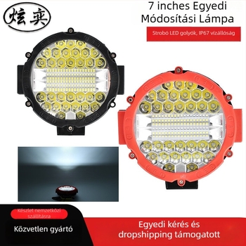 Xuanyi Járművek Munkavégzési Lámpa – Öntött alumínium LED lámpa, 48W, hideg fehér fény, élettartam 5000 óra, alkalmas teherautókhoz és trailerre