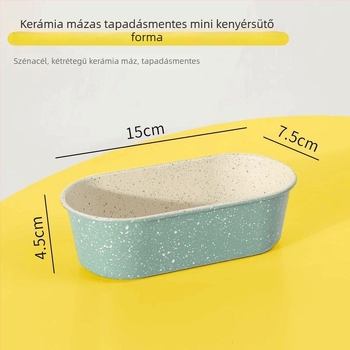 Oval Basque sajttorta forma, tapadásmentes bevonattal, szénacélból otthoni sütéshez