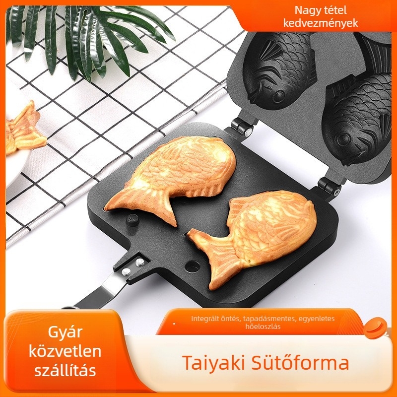 Taiyaki forma háztartási használatra, kettős oldalú sütőforma, Chaoyu hardware márka