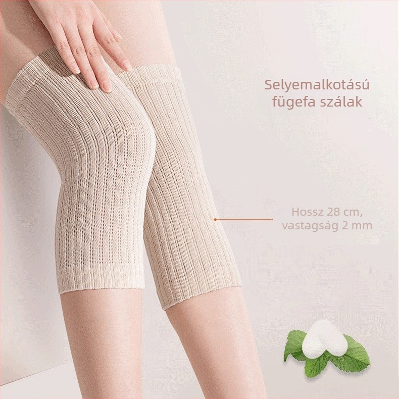 Mulberry Silk térdvédő a téli melegítéshez – kötött védőhüvely felnőtteknek (Zeamo • 2021 nyár)