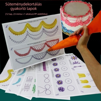 Krémes díszítésre készült tortaforma – szabálytalan alakú, anyag: rézpapír, csomagolás: OPP zacskó, krémes díszítő sorozat