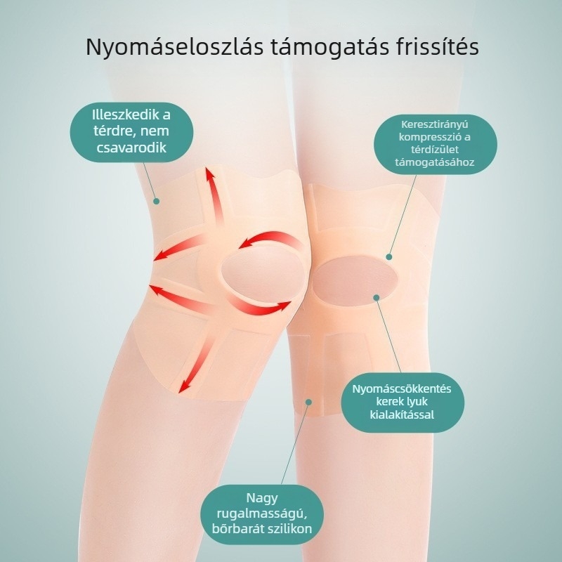 Szilikon térdvédők sporthoz és úszáshoz, vízállóak és hidegállóak, ultra vékony és diszkrét nyári modell, uniszex, meniszkusz ízületi védő, csúszásmentes