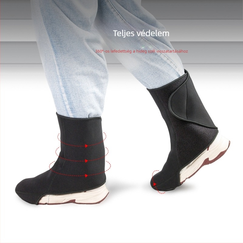 Téli kerékpározáshoz lábszárvédő – Msorock, diving anyag, védelem a vádli, univerzális illeszkedés, téli kültéri használat