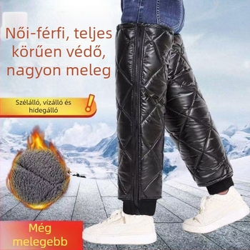 Téli motorkerékpár-vezetéshez térd- és vádliszvédő, poliészter rostból, univerzális használat