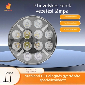 LED off-road spotlámpa, 120W, 9-36V, 6000 lm, alumínium ötvözet, élettartam 50000 óra