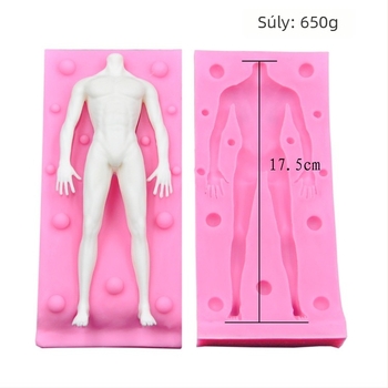 Szilikon testforma polimer agyaghoz, ultra könnyű chibi-stílusú figura