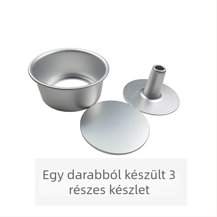 Üreges chiffon tortaforma leválasztható aljjal, 4–7 hüvelyk átmérő, sütőbe