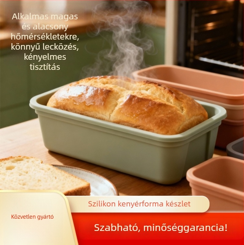 Szilikon süteményforma – testreszabott, magas hőmérséklet-álló, hosszú szalag kenyérhez és pirítósokhoz