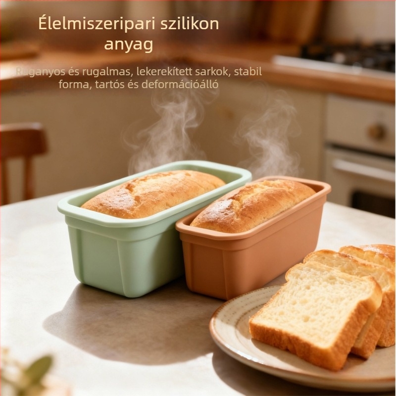 Szilikon süteményforma – testreszabott, magas hőmérséklet-álló, hosszú szalag kenyérhez és pirítósokhoz