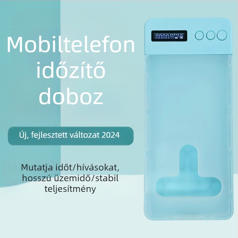 Félig átlátszó okostelefon önfegyelmező doboz diákoknak időzáras zármechanizmussal; modell: C-típus; anyag: Book Plastic Material; stílus: Modern Minimalist; testreszabás: elérhető