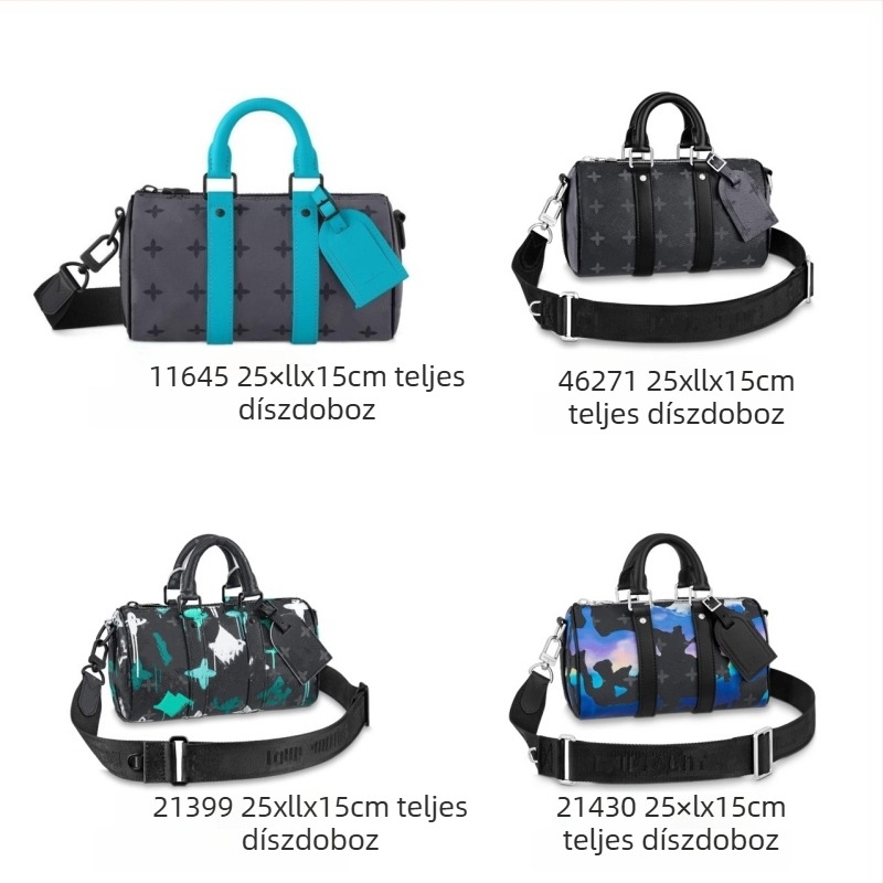 Új uniszex színblokkolt-reliefes párnatáska vállon átvetős, hordó/cilindrikus forma, crossbody