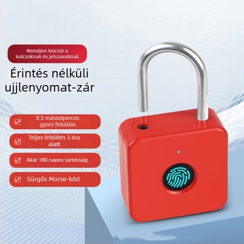 Intelligens ujjlenyomat zár PL-P6 utazótáskákhoz és szekrényekhez — 10 ujjlenyomat tárolás, több mint 50 feloldás, 0,5 s szkennelés, DC áramellátás