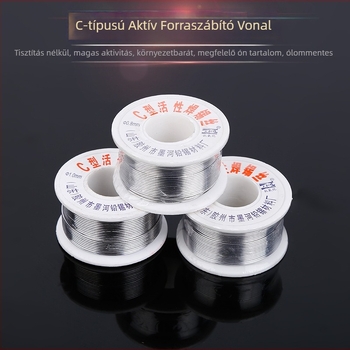 Forrasztódrót javításhoz, nagy tisztaságú, gyantával dúsított, Jiaozhou Type C márka, háztartási készülékekhez és forrasztópákákhoz