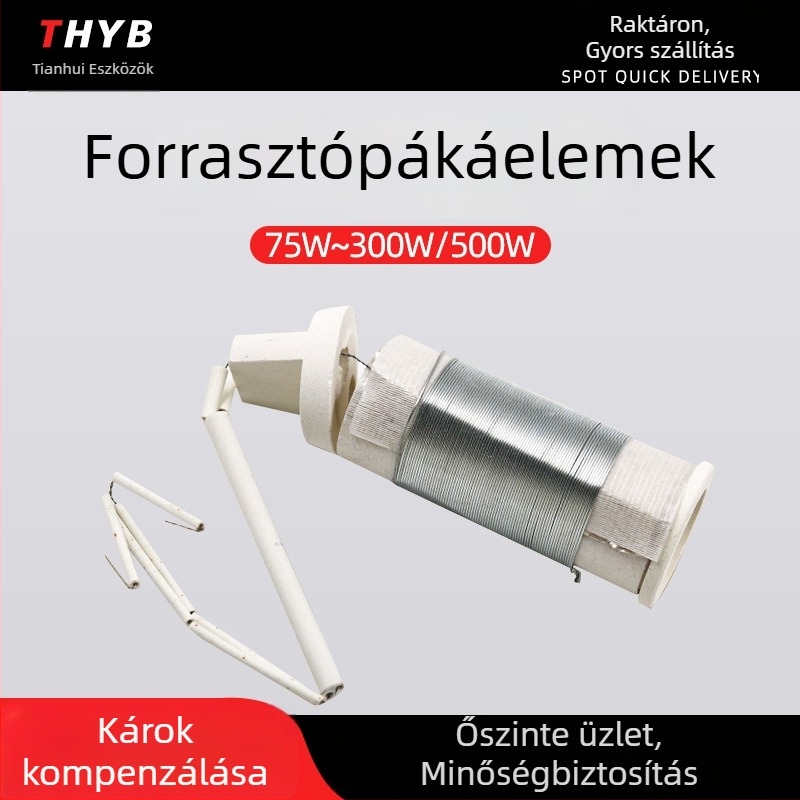 Fa markolatú forrasztópáka, 75-300W és 500W fűtőelemekkel, 220V Inkai elektromos fűtés