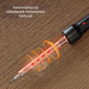 Deli DL8860 Kívülről melegítő forrasztópáka állandó hőmérséklettel, 60W, 220V, 907-es hegy