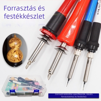 Elektromos pyrográfia toll és forrasztóvas készlet fafaragáshoz és tökművészethez