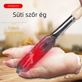 Wanjia márkájú elektromos forrasztóvas fából készült fogantyúval, 220V, elektromos fűtés, sertésszőr eltávolítására