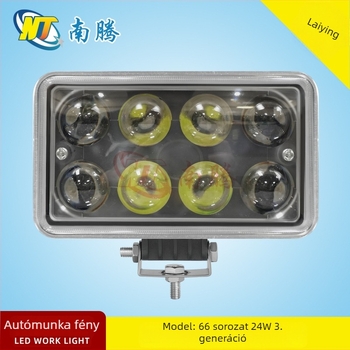LED munka lámpa 24W, 1040 lm, 6000–6500K, 12V, alumínium ház