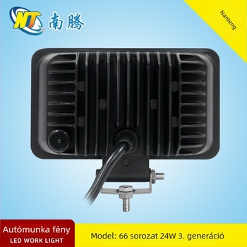 LED munka lámpa 24W, 1040 lm, 6000–6500K, 12V, alumínium ház