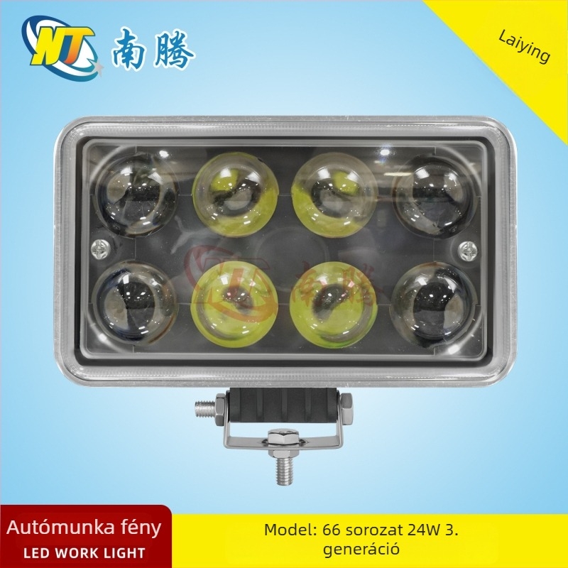 LED munka lámpa 24W, 1040 lm, 6000–6500K, 12V, alumínium ház