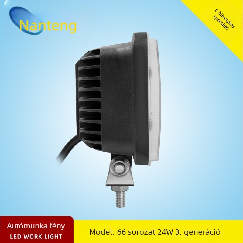 LED munka lámpa 24W, 1040 lm, 6000–6500K, 12V, alumínium ház
