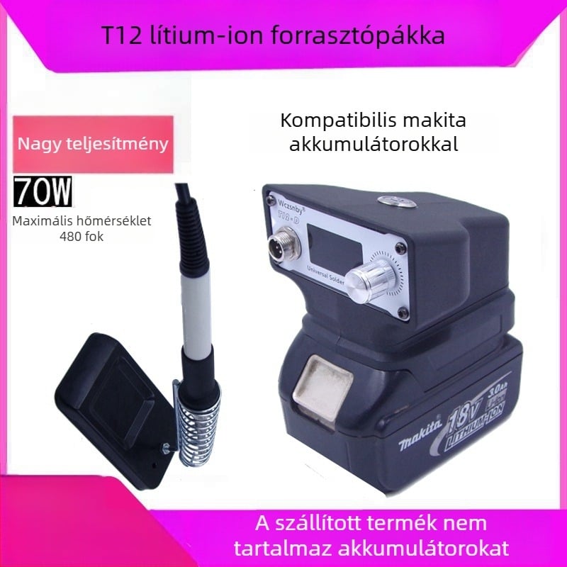Vezeték nélküli 20V forrasztópisztoly Makita T12 akkumulátorhoz, hordozható kültéri használatra