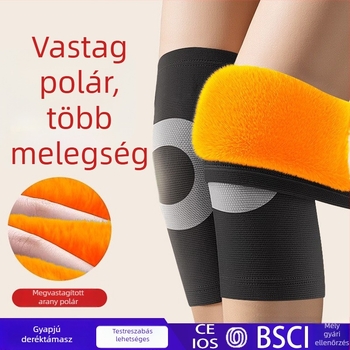 Őszi–téli térdmelegítők, vastag anyagból, szélvédettek, férfiaknak és nőknek