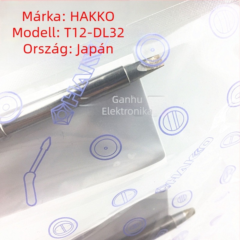 HAKKO forrasztóhegyek — egyenes hegy, standard hosszúság, sorozat T12-D08 12 16 24 D4 DL32 52