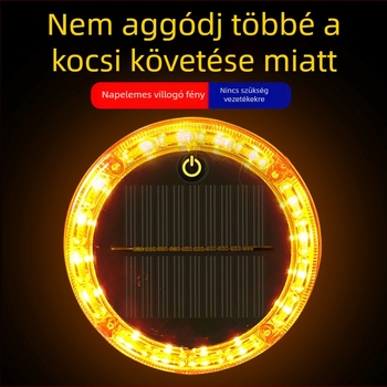 Napelemes riasztó stroboszkóp fényei járművekhez – hátsó LED lámpa, vezeték nélküli, szélességjelző; Modell: Solar warning strobe light; Alkalmazható modellek: Minden modell; Termékkód: 723045834