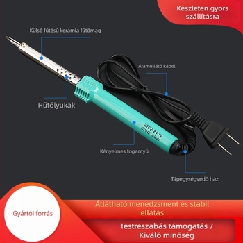 Yunwei hegyes forrasztóvas külső fűtésű, 30W/40W/50W/60W, forrasztáshoz és karbantartáshoz