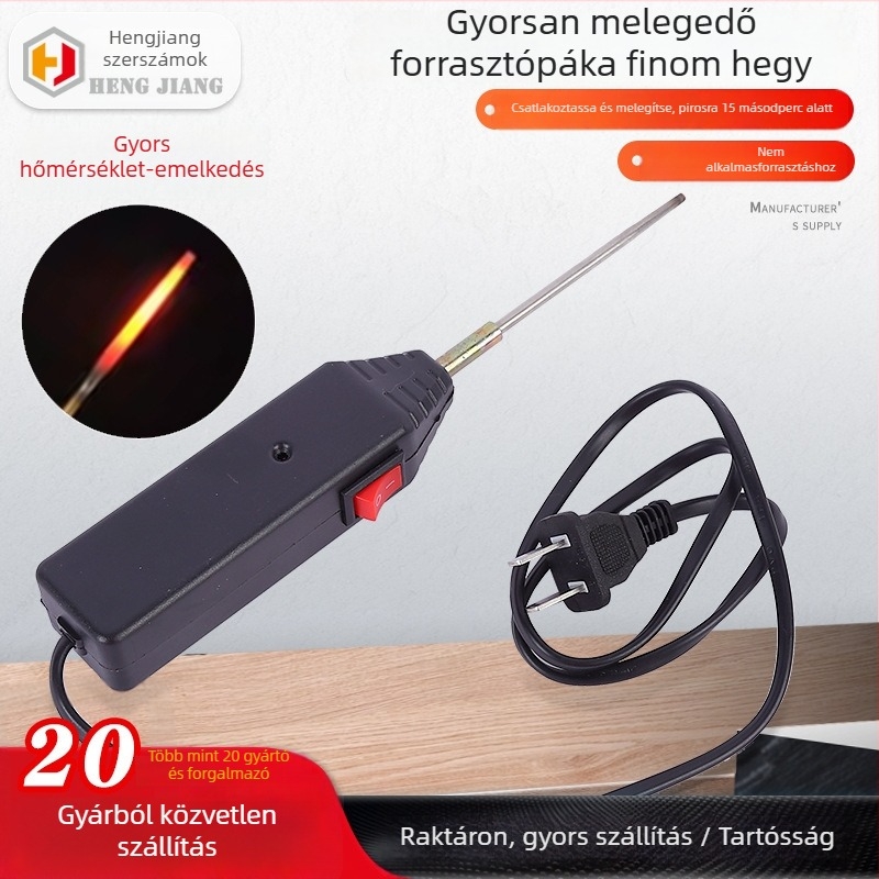 Hengmei elektromos forrasztópáka, 220V, 100W, elektromos melegítés