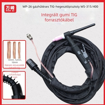 WP-26 argon ívhegesztő pisztoly, gáz-hűtés, gyors csatlakozás, 35-50 A