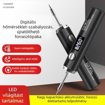 Deer Fairy digitális kijelzős, hőmérséklet-szabályozós, vezeték nélküli töltésű elektromos forrasztóvas, hordozható otthoni használatra, kis javításokra, forrasztó toll