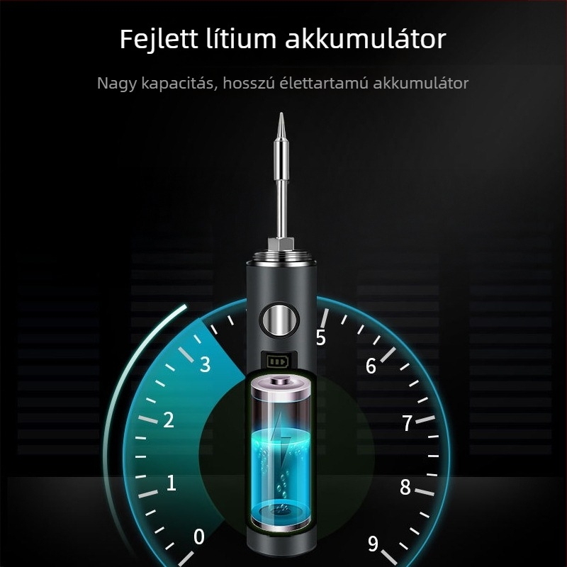 Deer Fairy digitális kijelzős, hőmérséklet-szabályozós, vezeték nélküli töltésű elektromos forrasztóvas, hordozható otthoni használatra, kis javításokra, forrasztó toll