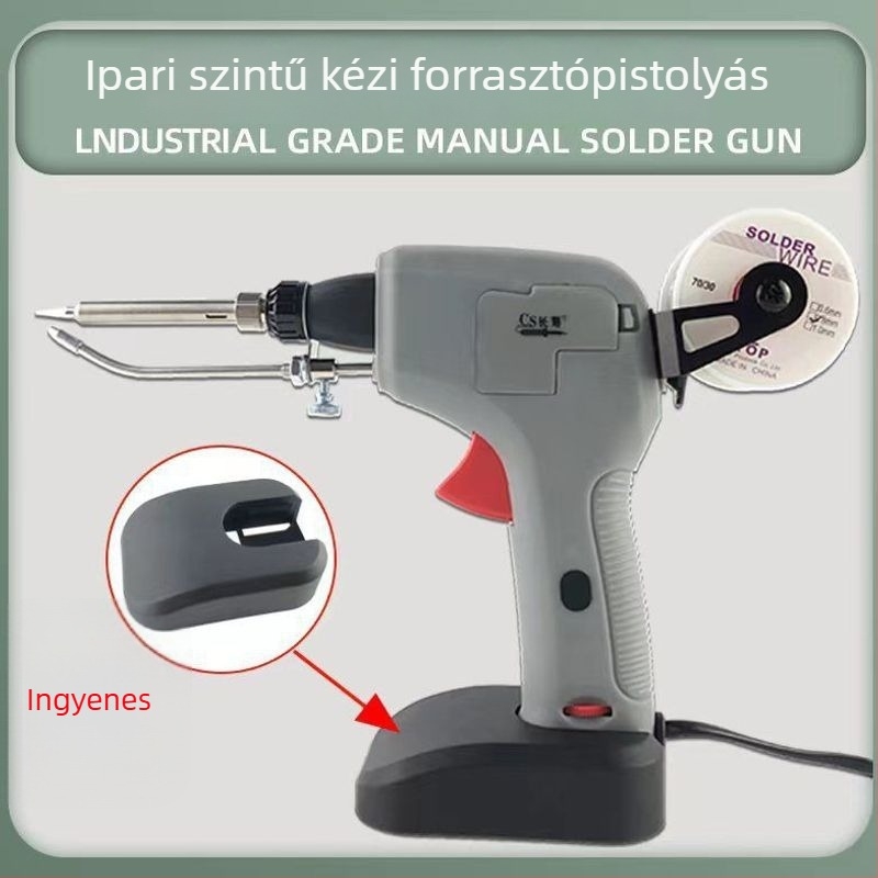 Automata forrasztópisztoly 120W belső fűtéses, ónadagolóval, hordozható elektronikai javítóeszköz