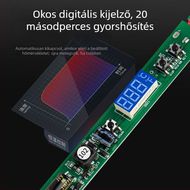60W-os forrasztópáka készlet szabályozható hőmérséklettel és állandó hőmérséklettel otthoni javításokhoz
