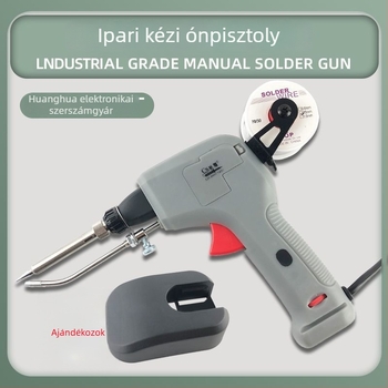 Új 120W automata forrasztópáka ónnal ellátással elektronikai javításokra, hordozható nagy teljesítményű forrasztó eszköz