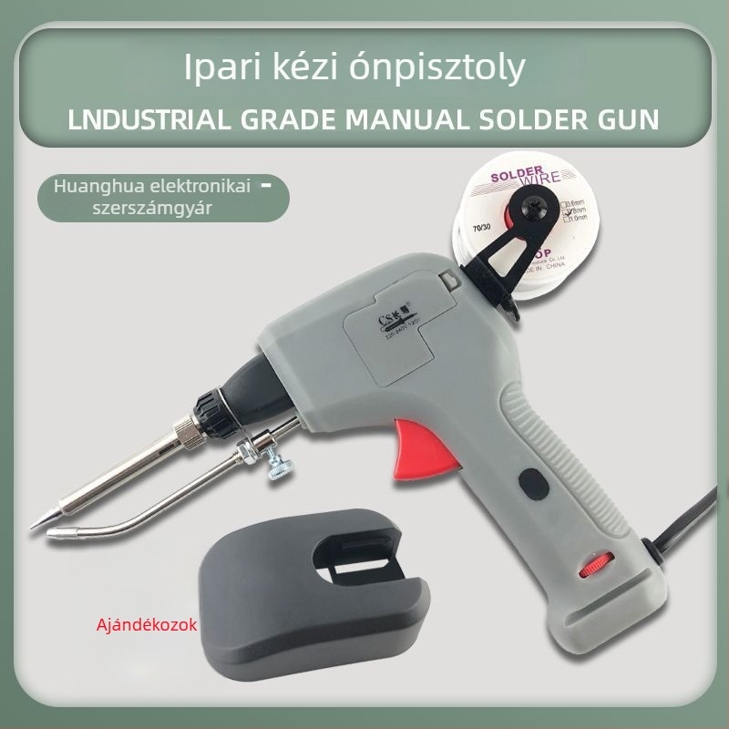 Új 120W automata forrasztópáka ónnal ellátással elektronikai javításokra, hordozható nagy teljesítményű forrasztó eszköz
