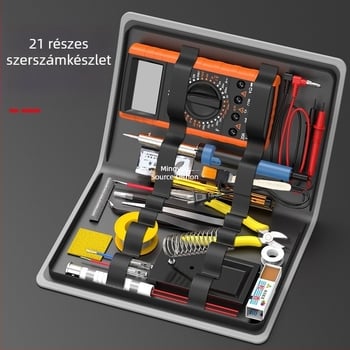 Forrasztópáka és multiméter - elektronikai javító eszközök készlet otthonra és diákoknak, PCB-készlet