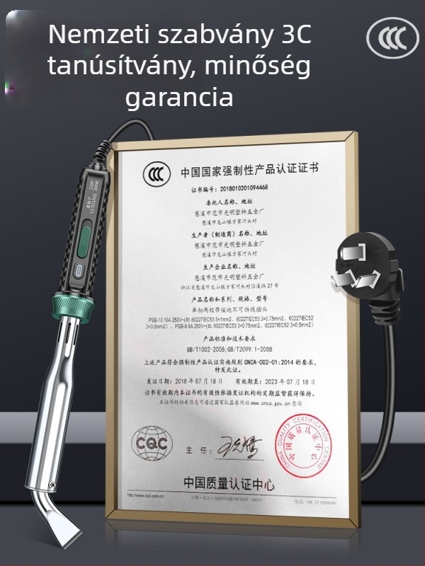 Magas teljesítményű forrasztóvas, professzionális és ipari szintű, forrasztópisztoly elektronikai javításokra