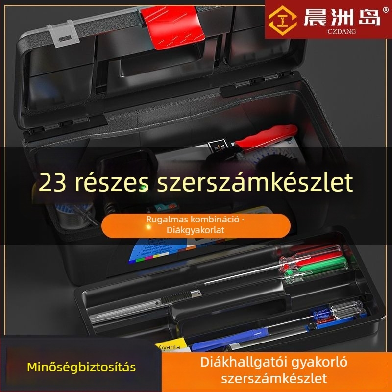 23 részes készlet: multiméter és állítható hőmérsékletű forrasztóvas háztartási elektronikai javításokhoz