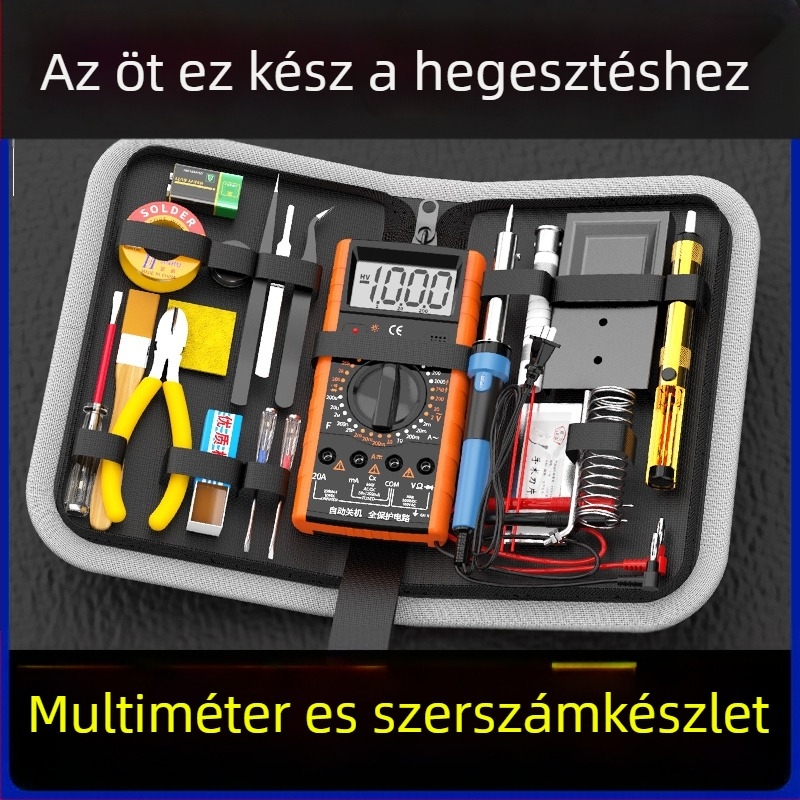 Szakmai minőségű készlet: multiméter és forrasztó készlet szerszámosládával, állandó hőmérséklet-ellenőrzéssel, otthoni és diák használatra — Ye xuan