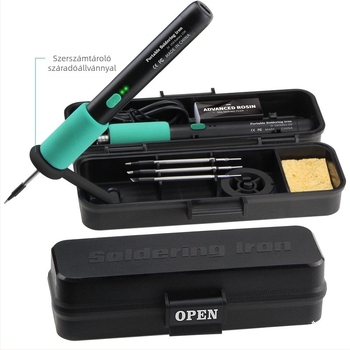 USB Hordozható forrasztópáka – 5V, 15W, USB táplálás, Mini otthoni használatra, Műanyag dekál készlet