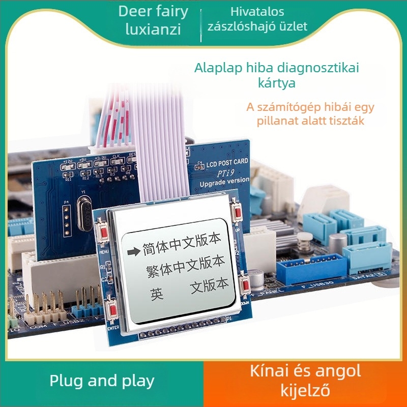 Deer Fairy asztali számítógép alaplap diagnosztikai kártya PCI tesztelés és hardverjavítás