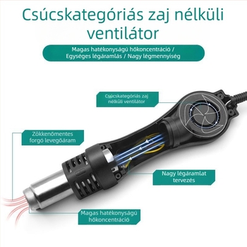 Forrasztóállomás forró levegővel, 858 két az egyben, 878D forrasztópáka, 8786D forrasztóállomás (Márka: Egyéb)