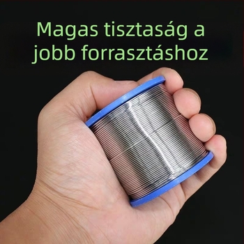 Rozinnal töltött forrasztódrót, magas tisztaságú ón tartalommal, elektromos forrasztáshoz